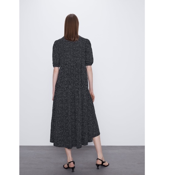 Zara Dress With Ruching TRF NWT - Picture 5 of 11